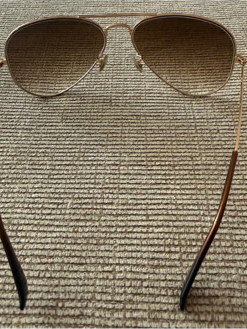 Ray-Ban Classic Gold Aviator Sunglasses - Brown Gradient Lenses - Picture 4 of 6